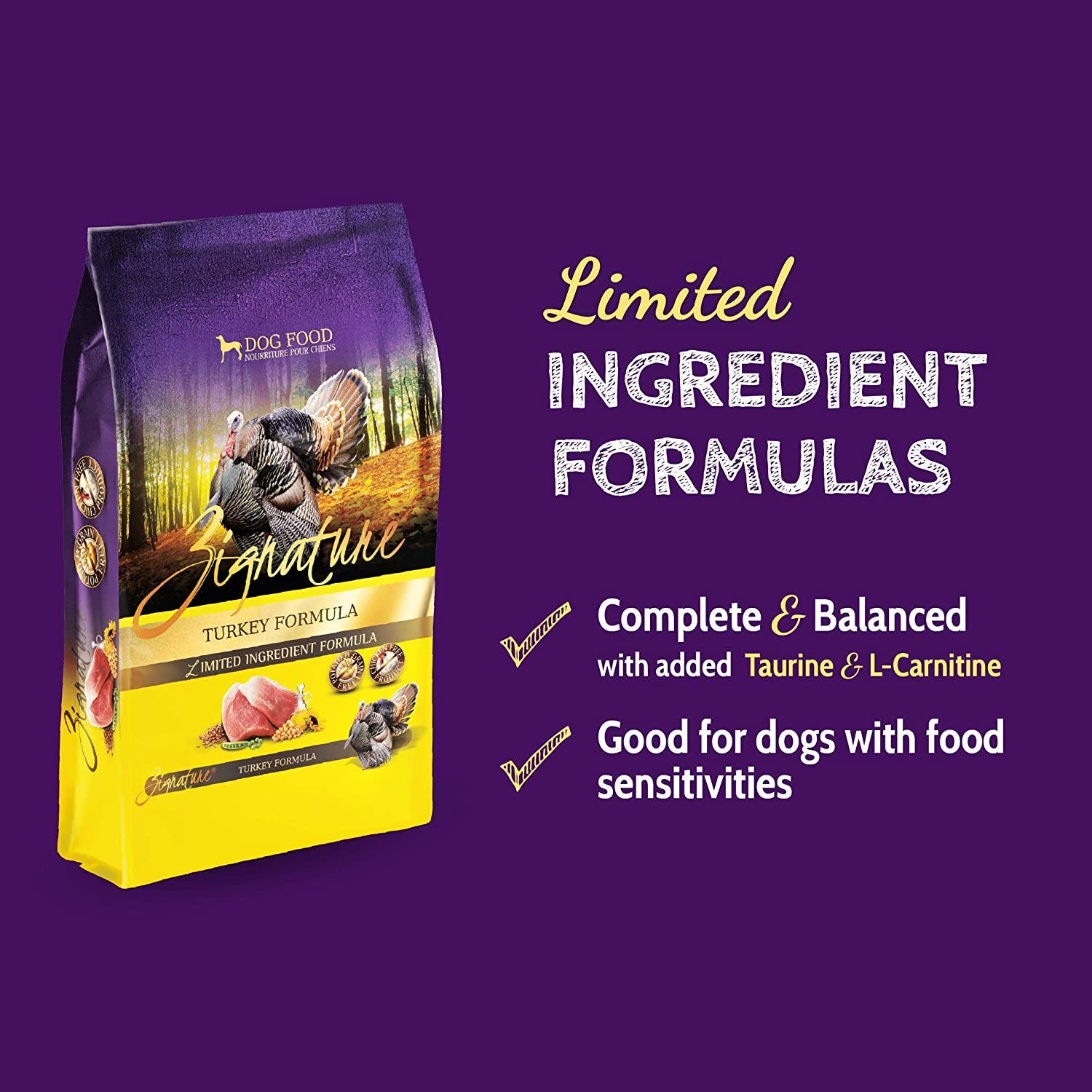 Pets Global Zignature Turkey Formula Dry Dog Food - 12.5 lb Bag  