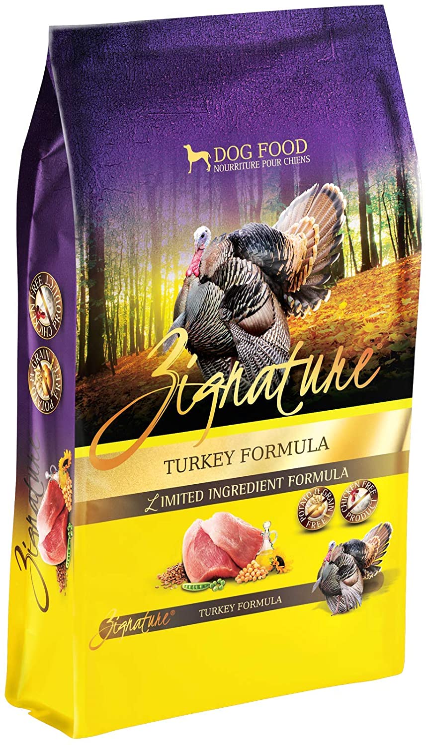 Pets Global Zignature Turkey Formula Dry Dog Food 25 lb Bag