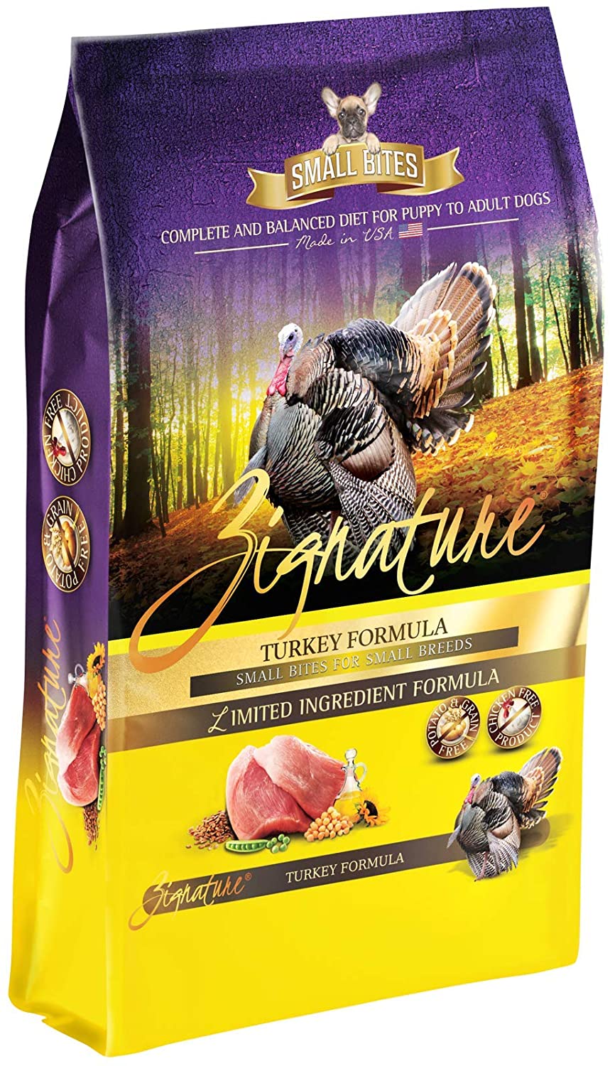 Pets Global Zignature Turkey Formula Small Bites Dry Dog Food - 13.5 lb Bag  