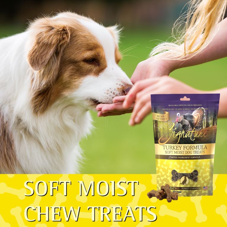 Pets Global Zignature Turkey Soft Moist Treats For Dog - 4 Oz  