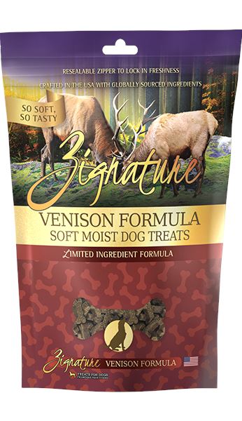 Pets Global Zignature Venison Soft Moist Treats For Dog - 4 Oz  