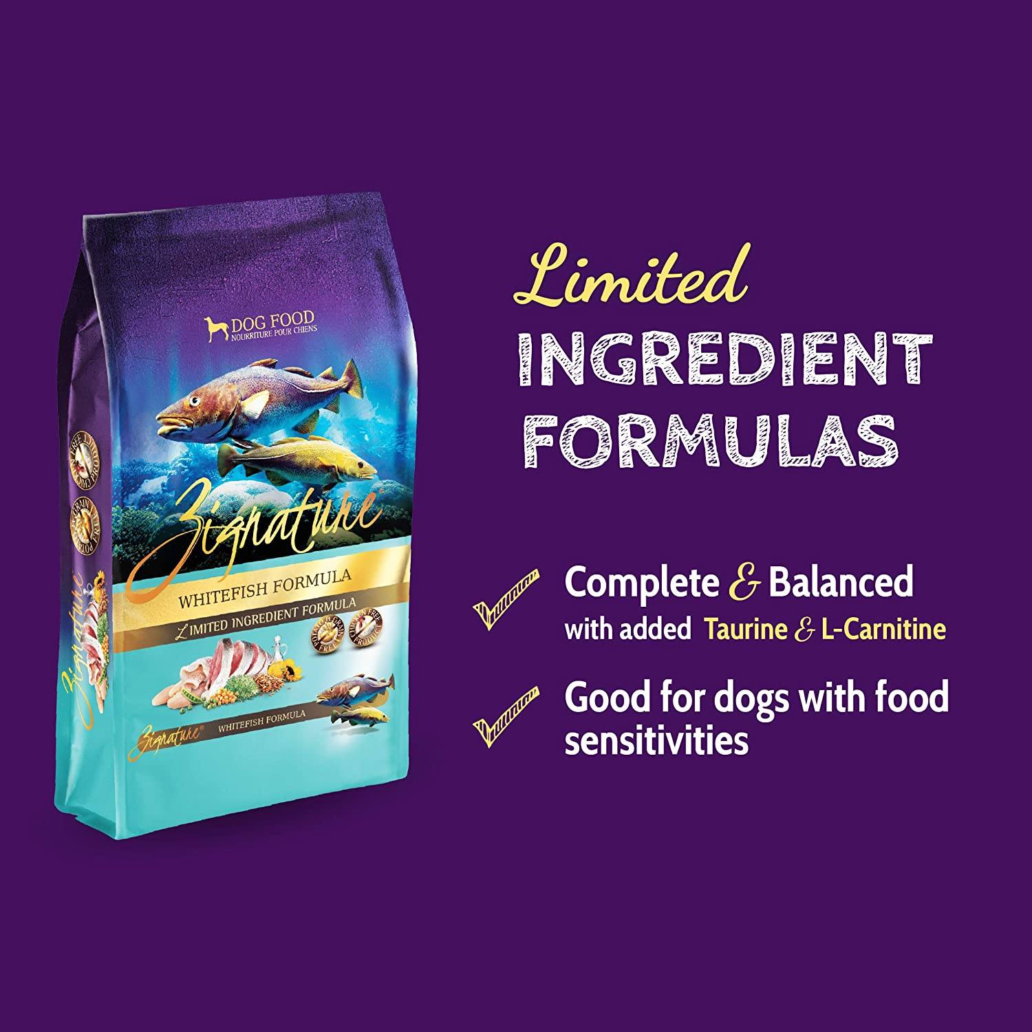 Pets Global Zignature Whitefish Formula Dry Dog Food - 12.5 lb Bag  