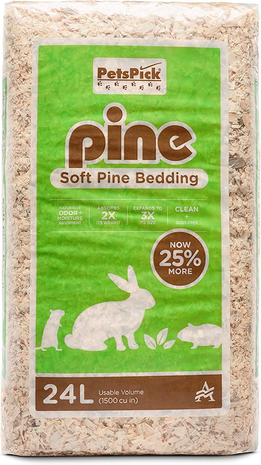 Pet's Pick Kiln Dried Soft Pine Bedding - Pine - 24 L  