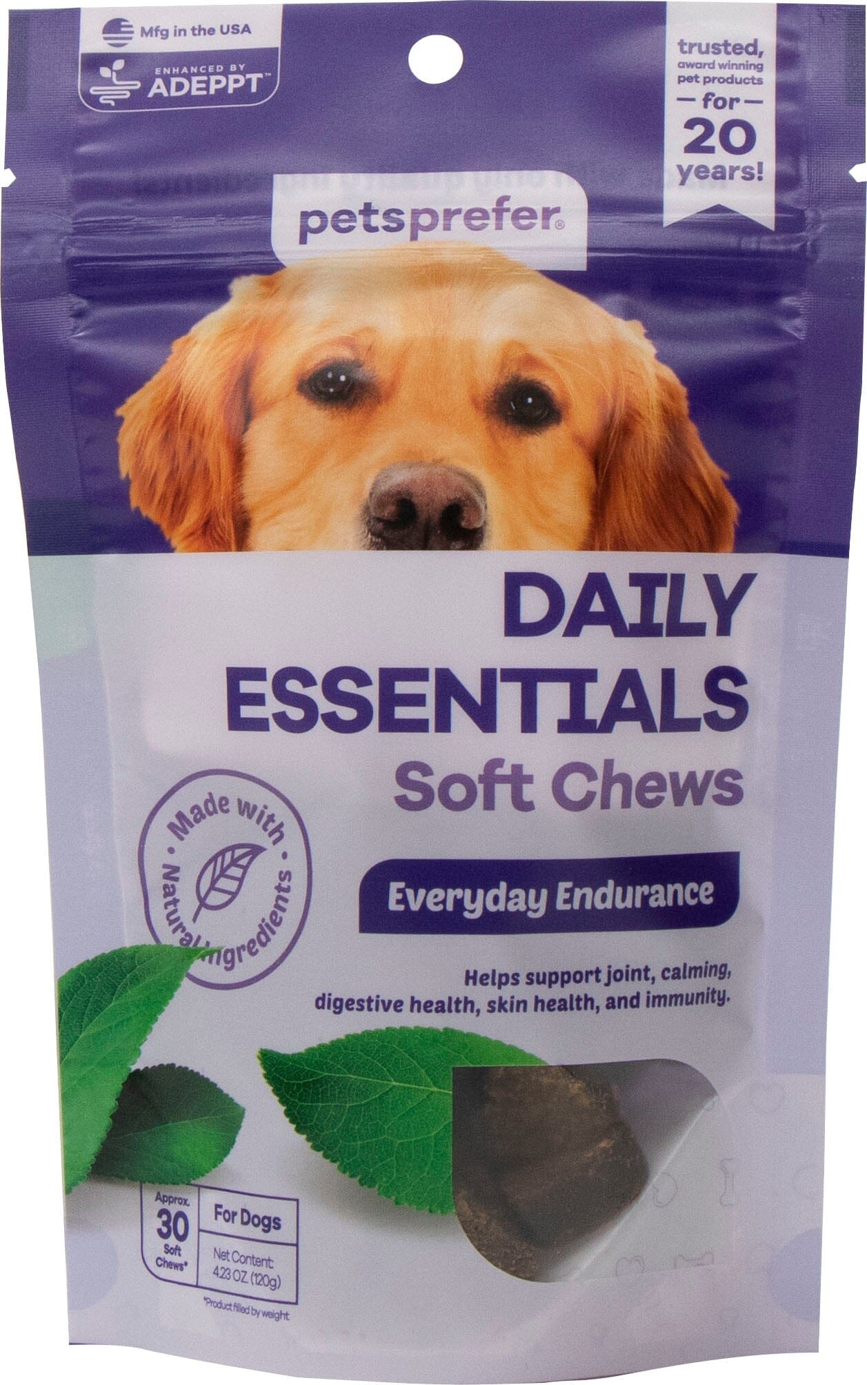 Pets Prefer Daily Essentials Soft Chews for Dogs - 30 Count  