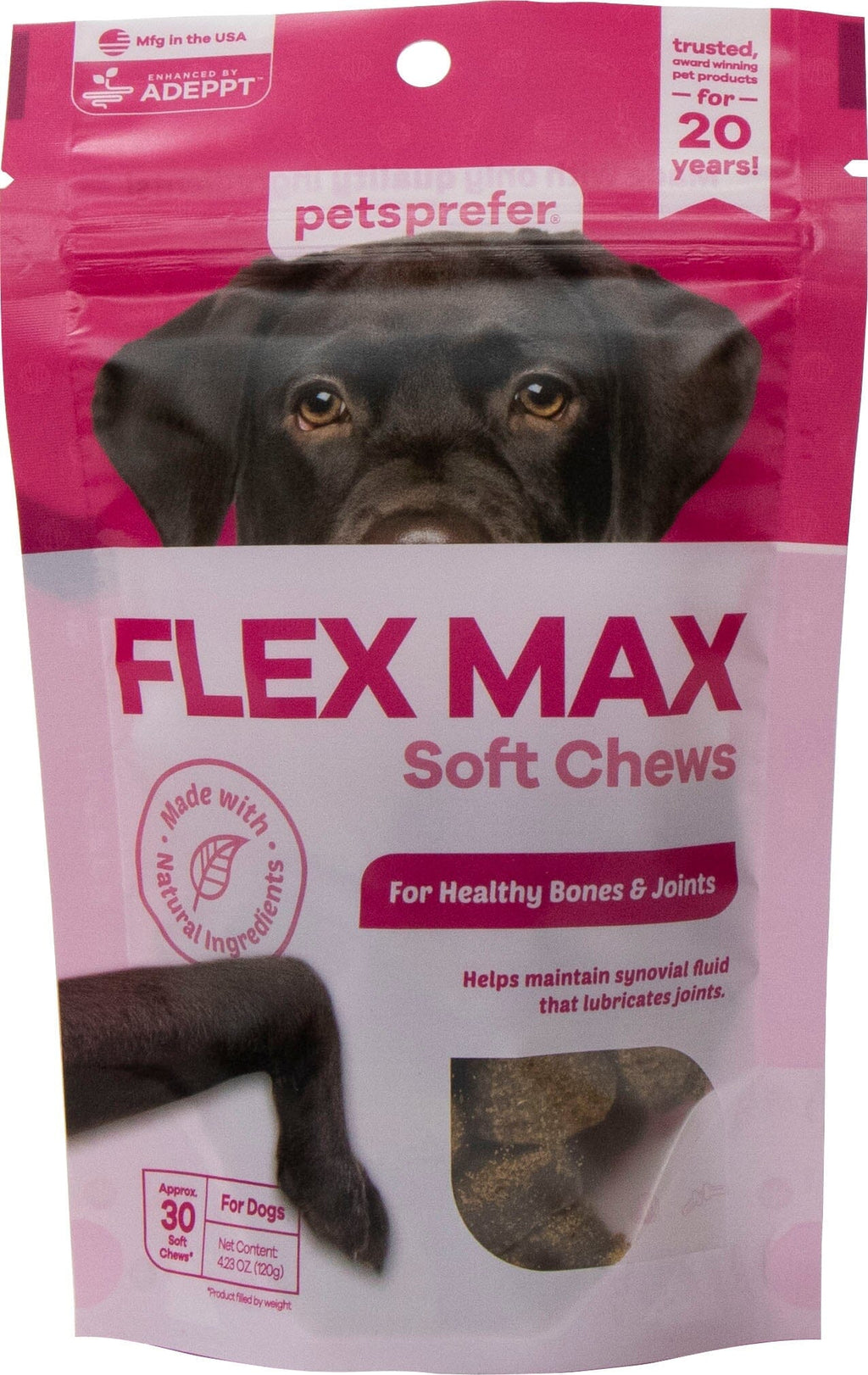 Pets Prefer Flex Max Soft Chews for Dogs Dog Joint Care - 30 Count  