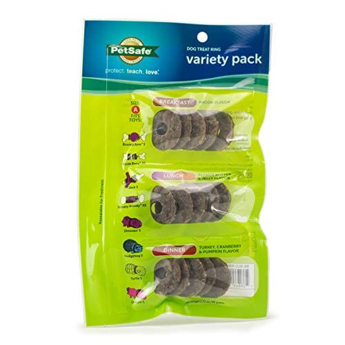 Petsafe Busy Buddy Natural Rawhide Rings Variety Pack Natural Dog Chews - Small  