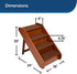 Petsafe Deluxe Folding Wood Pet Steps Dog Pet Steps - Large  