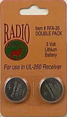 Petsafe Lithium Coin Cell Dog Batteries - 3 Volt - 2 Pack