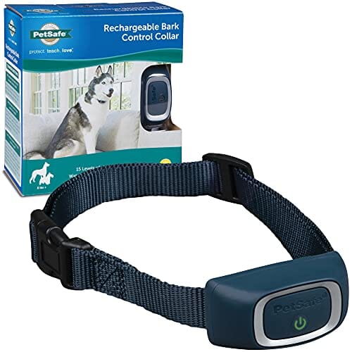 Petsafe Rechargeable Bark Control Collar - Blue - Under 8 Lbs  