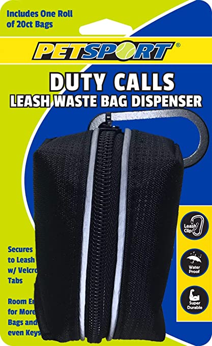 PetSport Duty Calls Leash Waste Bag Dispenser  