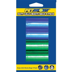 PetSport Duty Calls Waste Bag Refills - Assorted - 4 pk