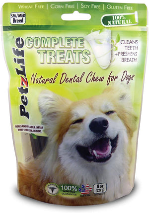 PETZLIFE Complete All-Natural Small Breed Dental Dog Treats  - 8 oz