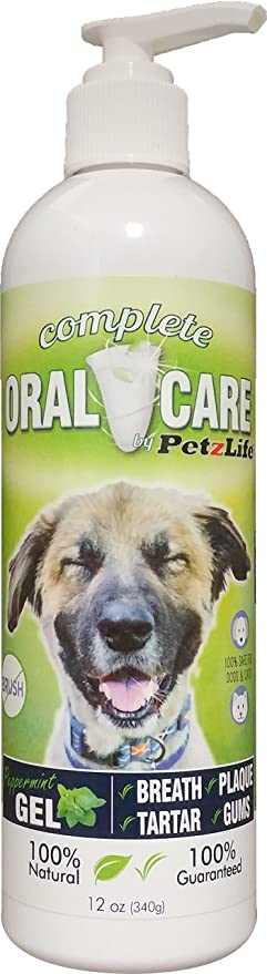 PETZLIFE Peppermint Gel pouch (must buy 12) Oral Care for Dogs and Cats  - 0.34 oz  