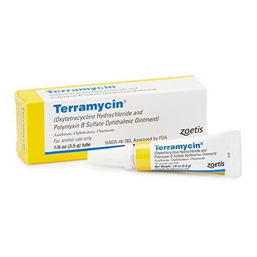 Pfizer Terramycin Opthalmic Ointment Veterinary Supplies Ointments & Creams - 3.5 Gm