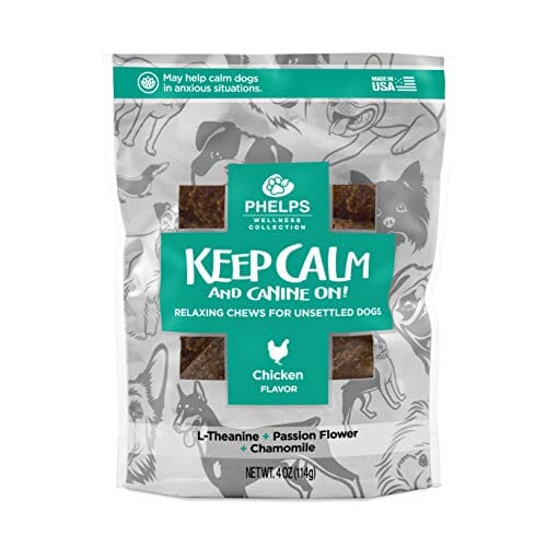 Phelps Wellness Collection Keep Calm & Canine On! Recipe Soft and Chewy Dog Treats - Ch...