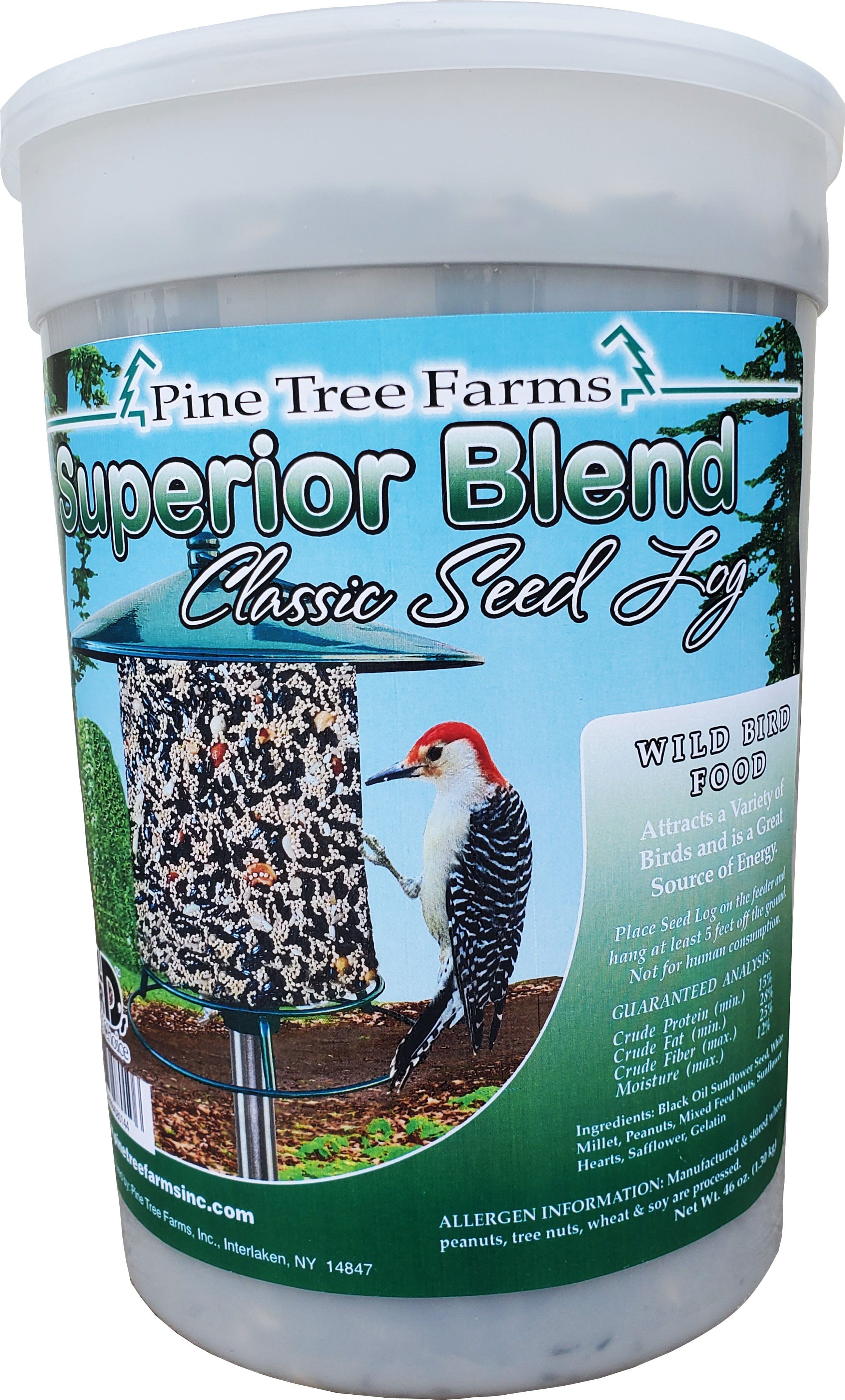 Pine Tree Farms Classic Seed Log Wild Bird Food - Superior - 68 Oz  