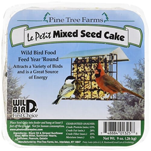 Pine Tree Farms Le Petit Seed Cake Wild Bird Food - Mixed - 9 Oz  