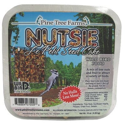 Pine Tree Farms Le Petit Seed Cake Wild Bird Food - Nutsie - 10 Oz  