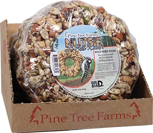 Pine Tree Farms Le Petit Seed Wreath Display Wild Bird Food - Nutsie - 1.5 Lbs - 6 Pack - 6 Pack  