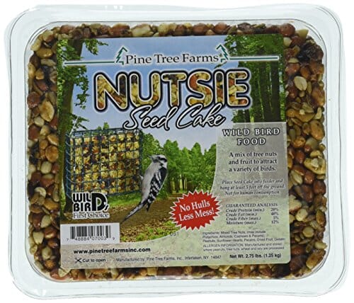 Pine Tree Farms Seed Cake Wild Bird Food - Nutsie - 2.75 Lbs  