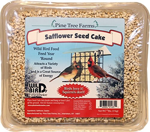 Pine Tree Farms Seed Cake Wild Bird Food - Safflower - 1.8 Lbs  