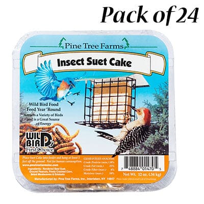 Pine Tree Farms Suet Cakes Wild Bird Food - Insect - 12 Oz