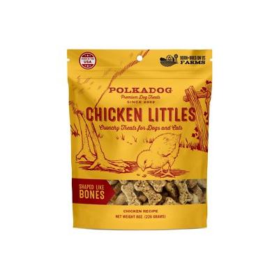 Polka Dog Bakery Chicken Lil' Bones Dehydrated Dog Treats - 8 Oz  