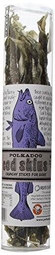 Polka Dog Bakery Cod Skin Dog Treats - 4.7 Oz Tube  