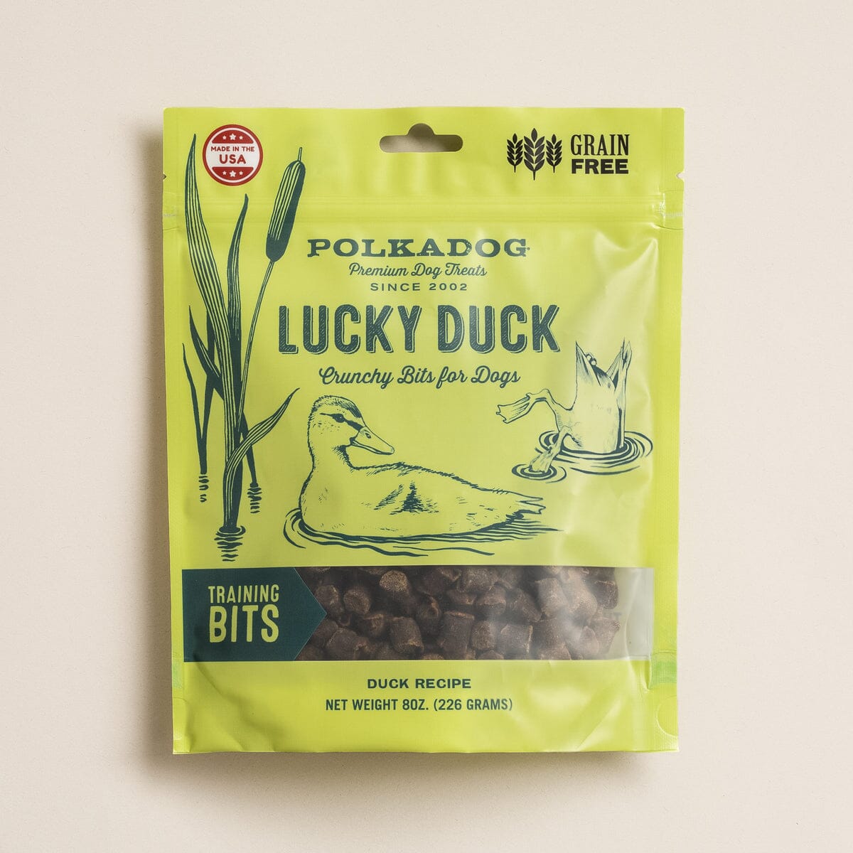 Polka Dog Bakery Lucky Duck Bone Bits Dehydrated Dog Treats - 5 Lbs Bulk  