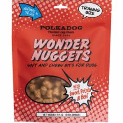 Polka Dog Bakery Wonder Nuggets Beef Jerky Dog Treats - 12 Oz  