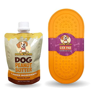 Poochie Butter Oval Lick Pad Natural Dog Treats