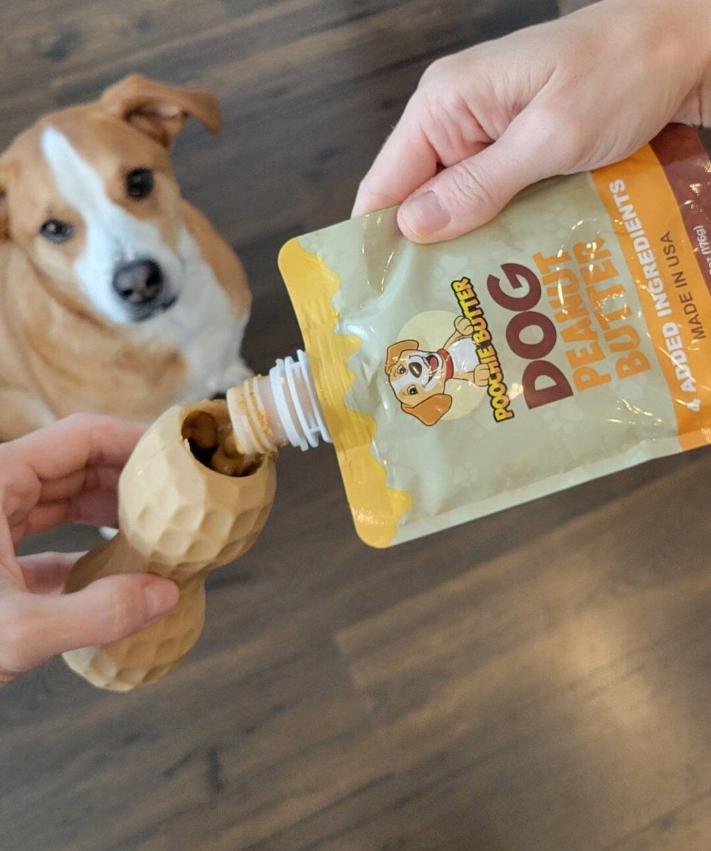 Poochie Butter Peanut Butter & Blueberry Natural Dog Treats - 8 Oz  