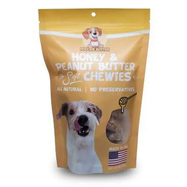 Poochie Butter Peanut Butter & Honey Natural Dog Treats - 8 Oz  