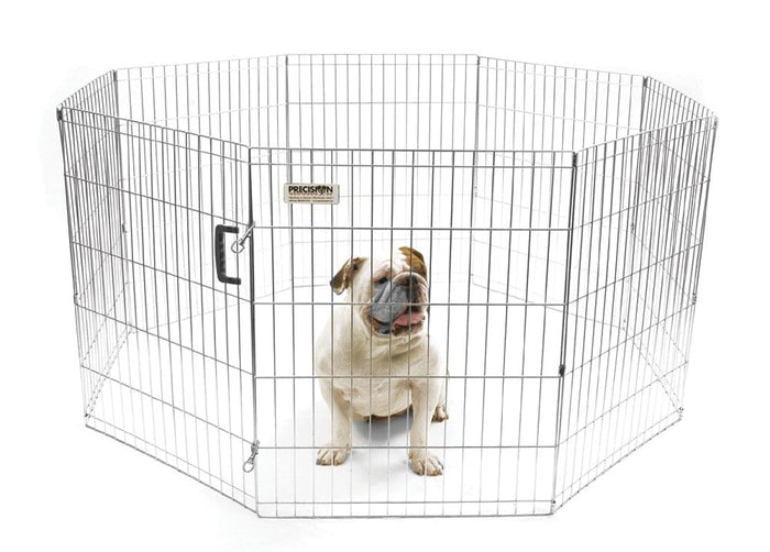 Precision Pet Products Exercise Pen Silver - 30 in