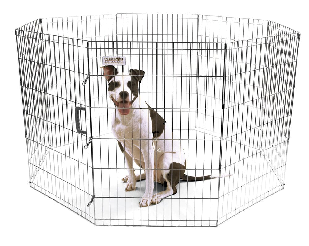 Precision Pet Products Exercise Pen Silver - 36 in  