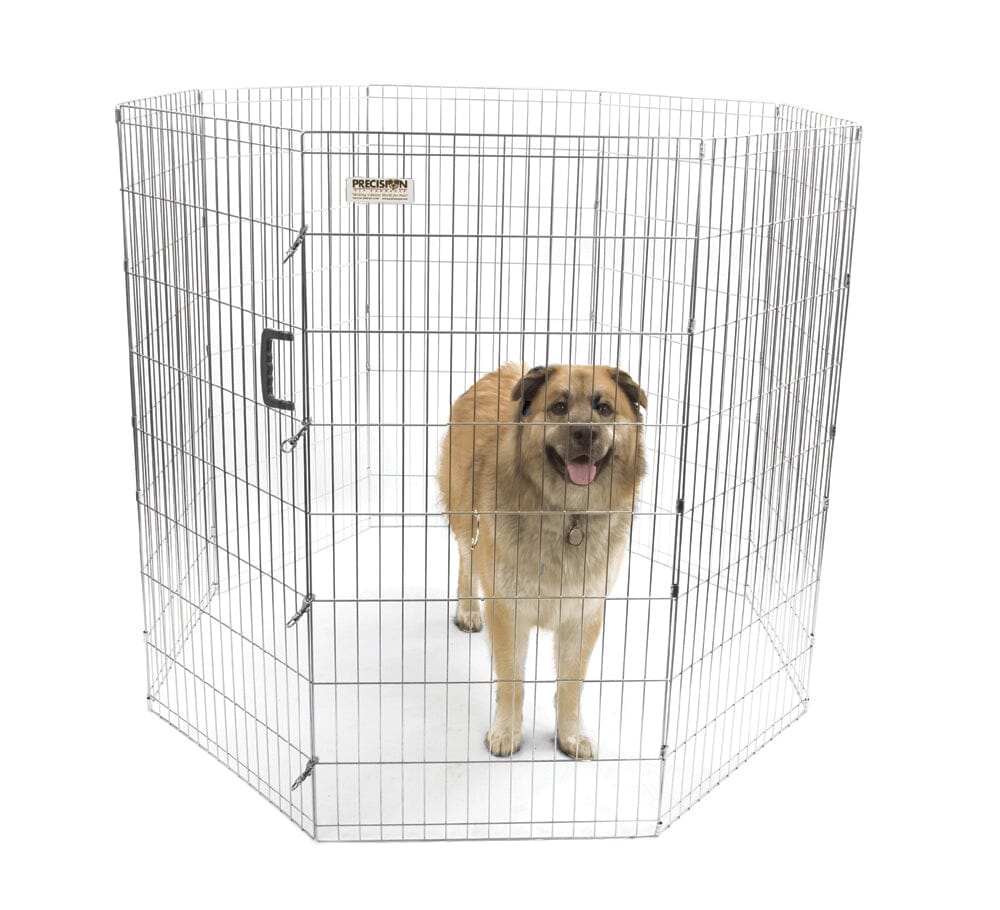 Precision Pet Products Exercise Pen Silver - 48 in  