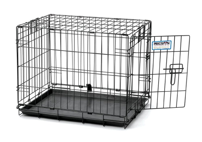 Precision Pet Products ProValu 1 Door Wire Dog Crate - Black - 19 in
