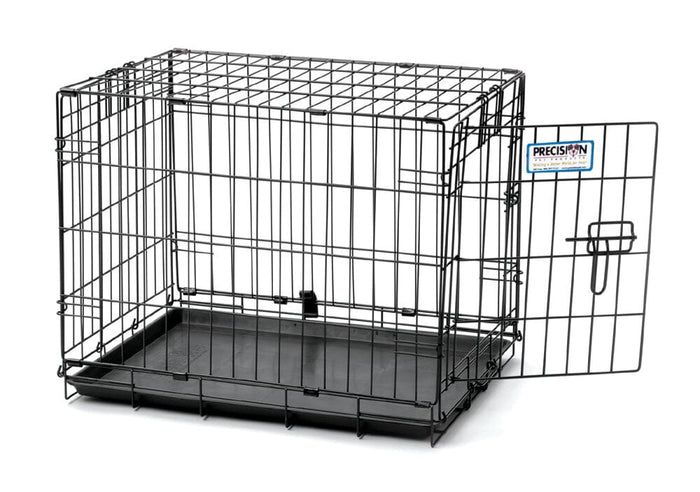 Precision Pet Products ProValu 1 Door Wire Dog Crate - Black - 24 in