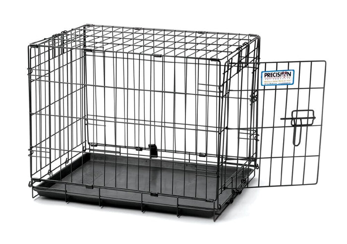 Precision Pet Products ProValu 1 Door Wire Dog Crate - Black - 42 in