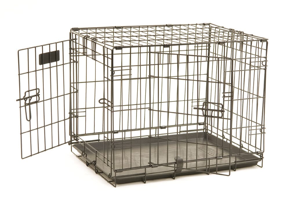 Precision Pet Products ProValu 2 Door Wire Dog Crate - Black - 30 in  