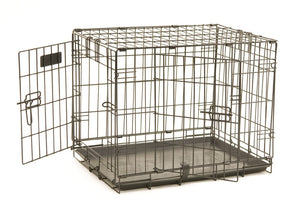 Precision Pet Products ProValu 2 Door Wire Dog Crate - Black - 36 in