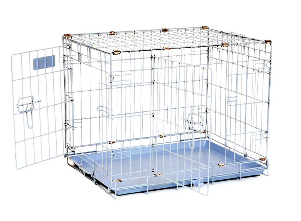 Precision Pet Products ProValu Dog Crate 2000 2 Door - Blue - 24Lx18Wx19H in.  