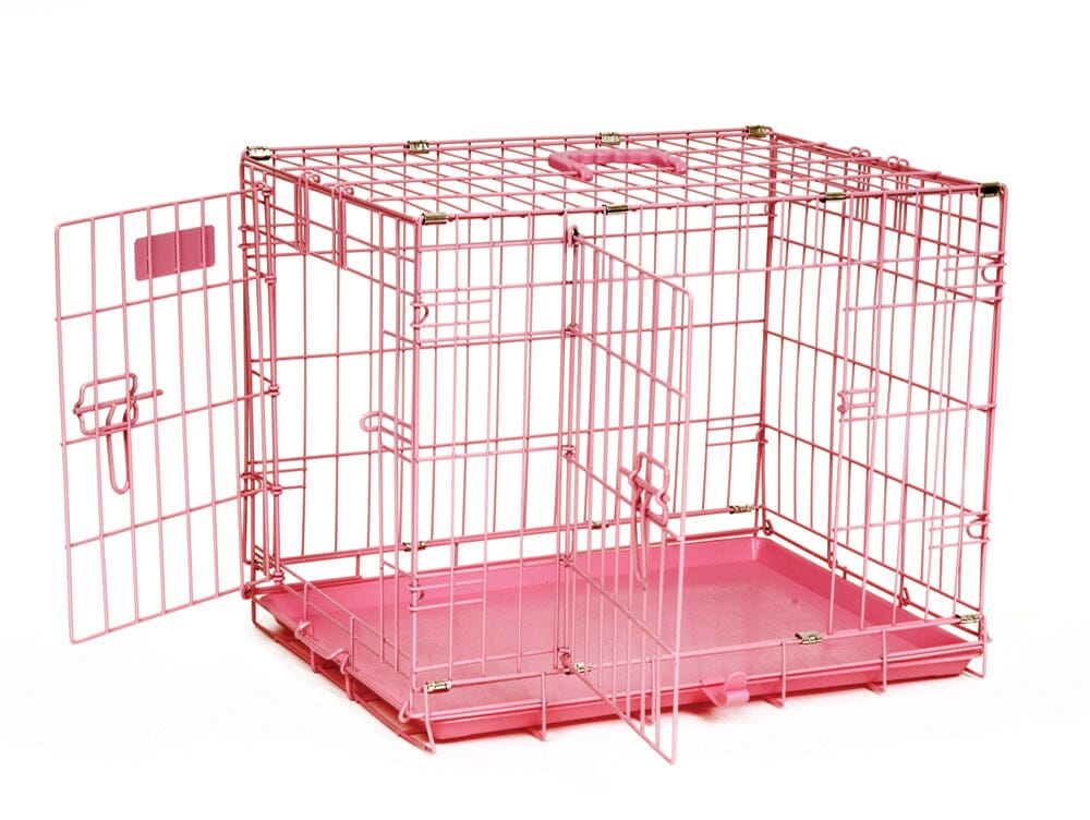 Precision Pet Products ProValu Dog Crate 2000 2 Door - Pink - 24 in  