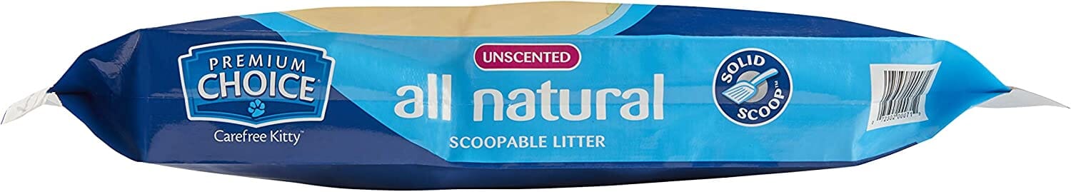 Premium Choice Carefree Kitty Solid Scoop Cat Litter - Unscented - 40 Lbs  