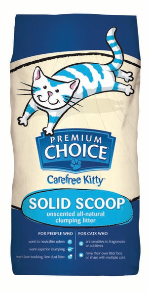 Premium Choice Litter Carefree Kitty Unscented All Natural Scoop Cat Litter - 40 lb