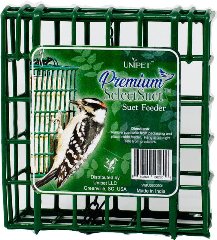 Premium Select Suet Premium Select Suet Feeder Suet and Seed Cake Wild Bird Feeder - Green