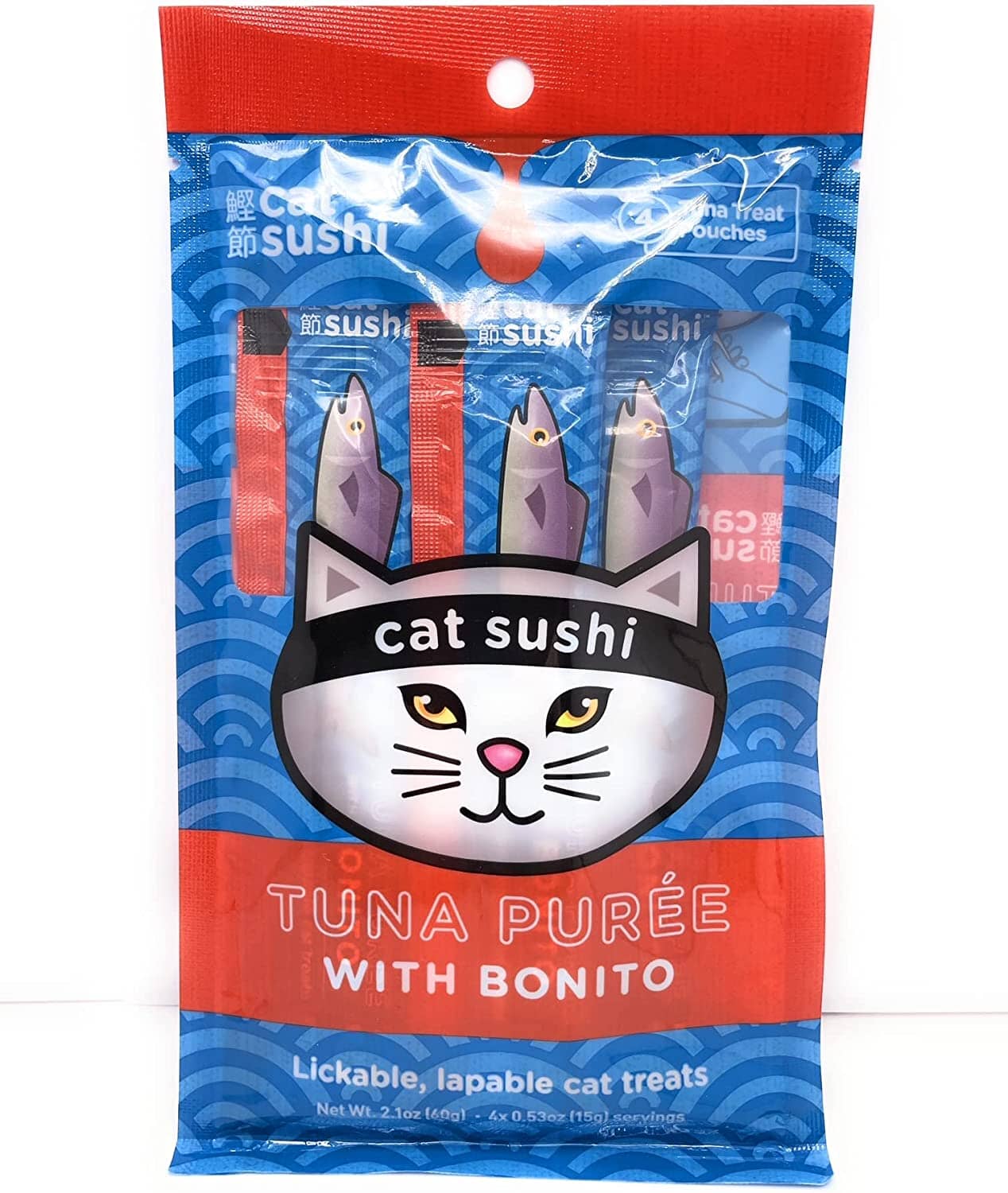 Presidio Natural Grain-Free Bonito Puree Chewy Cat Treats - 4 Pack - 12 Count  