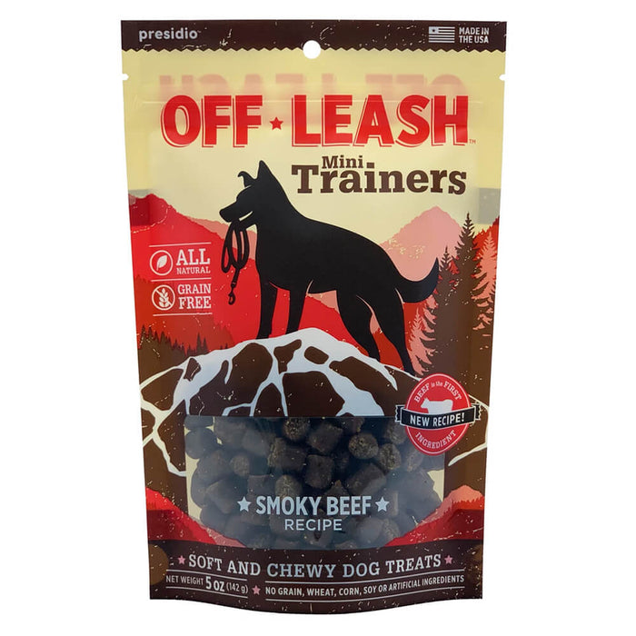 Presidio Natural OffLeash USA Smokey Beef Dog Chewy Treats - 5 Oz