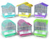 Prevue Hendryx Assorted Parakeet Bird Cages - Multipack - 13.5" x 11" x 16" - Pack of 6  