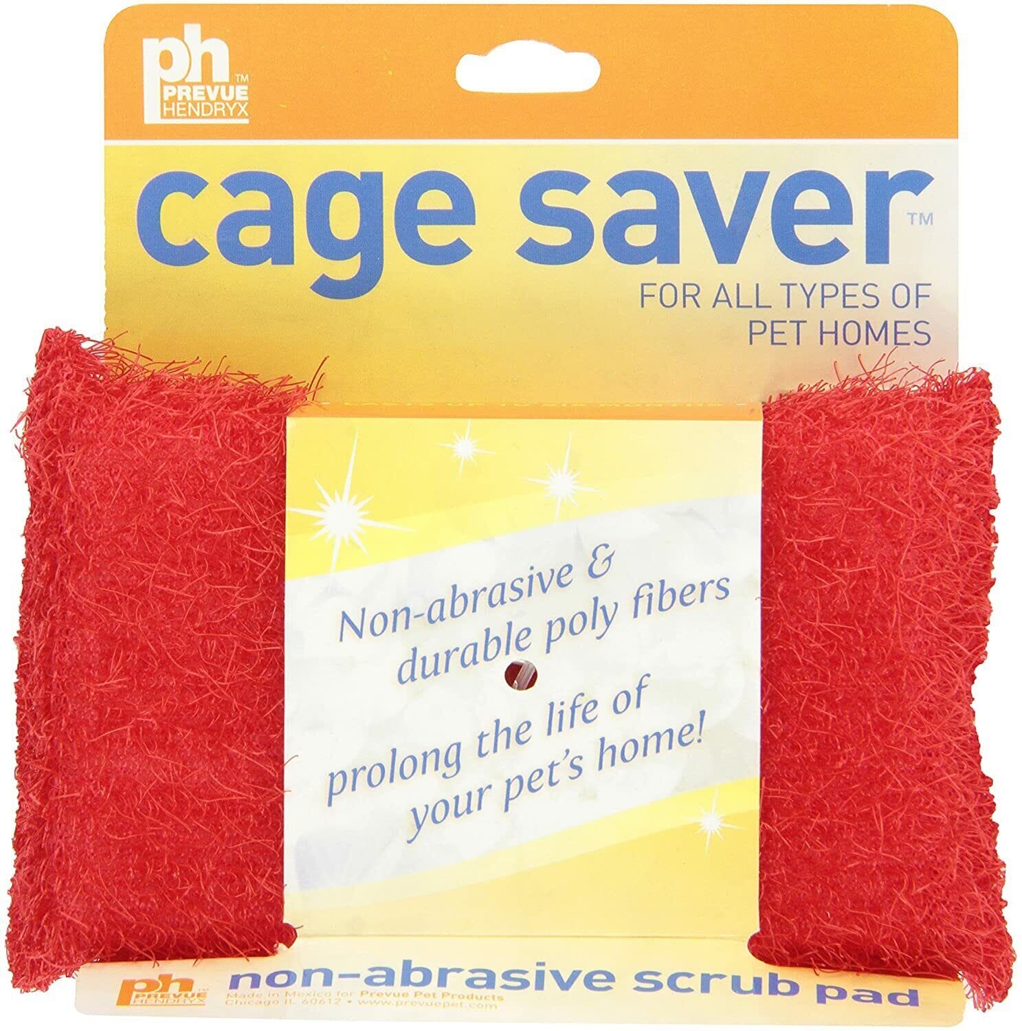 Prevue Hendryx Bird Cage Saver Scrub Pad - Assorted Colors  